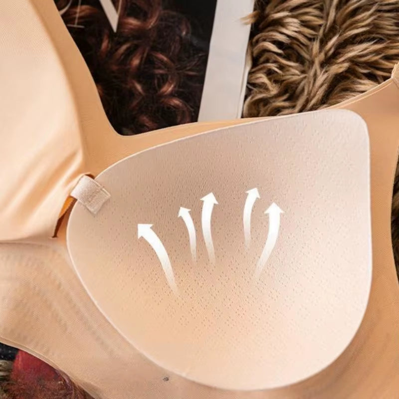 Seamless Bra for Women Comfort Padded Bras Wireless Underwear Support Gathered Wide Straps Sexy Lingerie Female Intimates