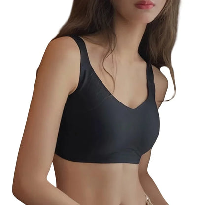 Seamless Bra for Women Comfort Padded Bras Wireless Underwear Support Gathered Wide Straps Sexy Lingerie Female Intimates