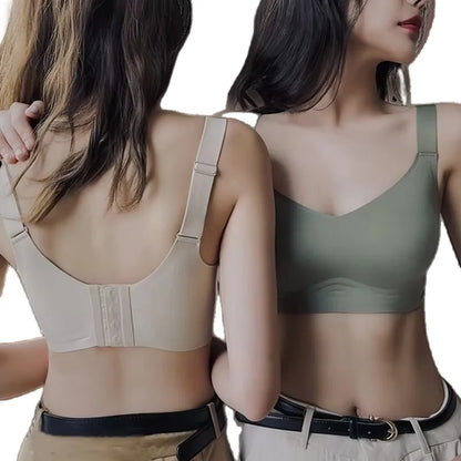 Seamless Bra for Women Comfort Padded Bras Wireless Underwear Support Gathered Wide Straps Sexy Lingerie Female Intimates